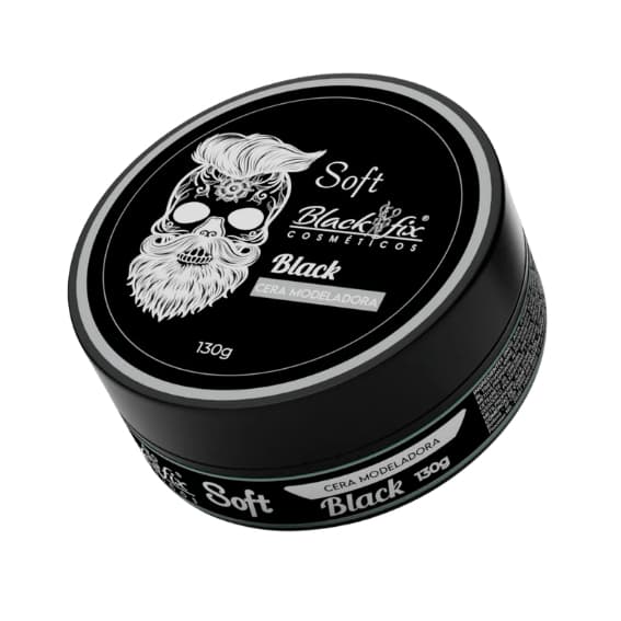 Cera Modeladora Efeito Black para Cabelo - Ajuda a Esconder Fios Brancos 130g