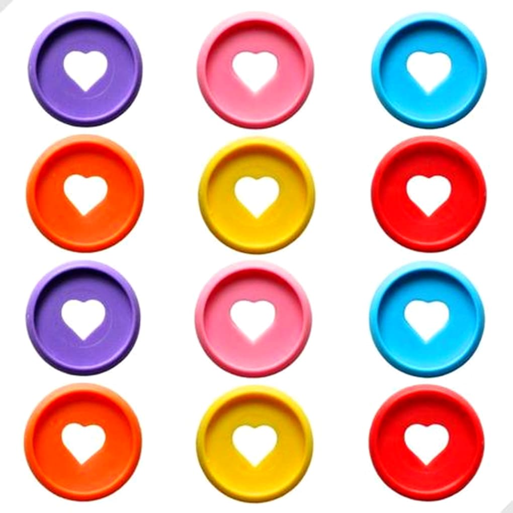 12 Discos para Caderno Inteligente  24mm Papelaria Fofa Criativa Divertida Kawaii Escolar