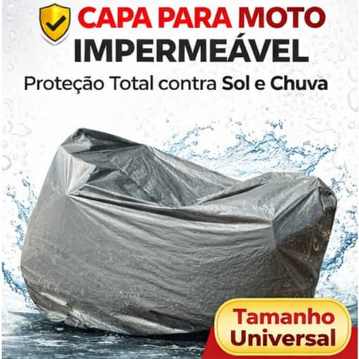 Capa Protetora para Moto Impermeável com Elástico na Base P M G