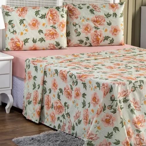 LENCOL CASAL BAINHA AVULSO /SEM FRONHAS PARA COBRIR A CAMA