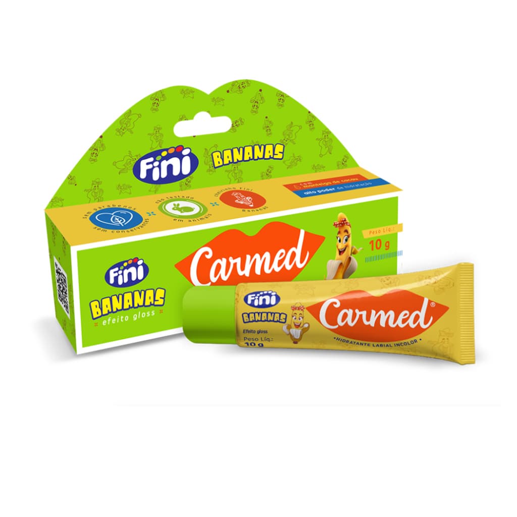 Carmed Banana 10g Hidratante Labial Cimed Proteção e Hidratação