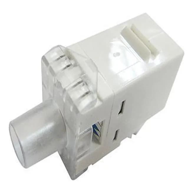 Conector Fêmea rj45 cat6 Branco Seclan WT-2002