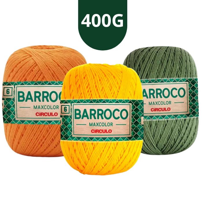Barroco Maxcolor Multicolor Círculo N6 400g 452mts Cor + vendidos Barbante Barroco Max