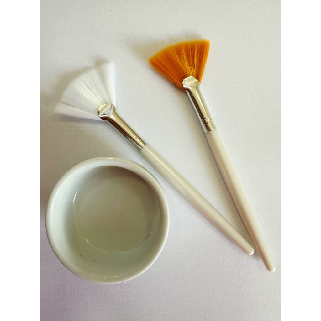 Kit Pincel Peeling Ácidos Máscara Facial e Cubeta Porcelana Autoclavável