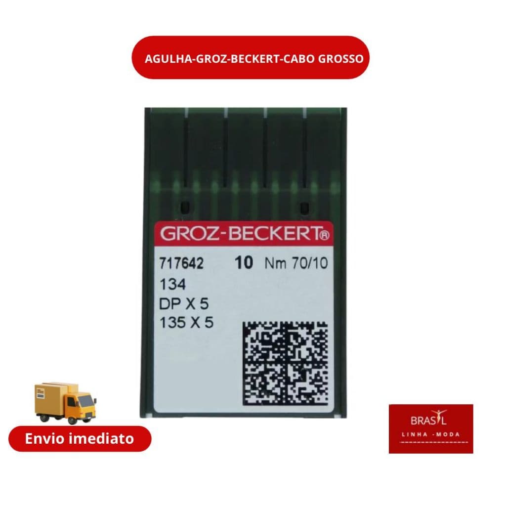 Agulha de Maquina Groz Beckert Cabo Grosso DPx5-134