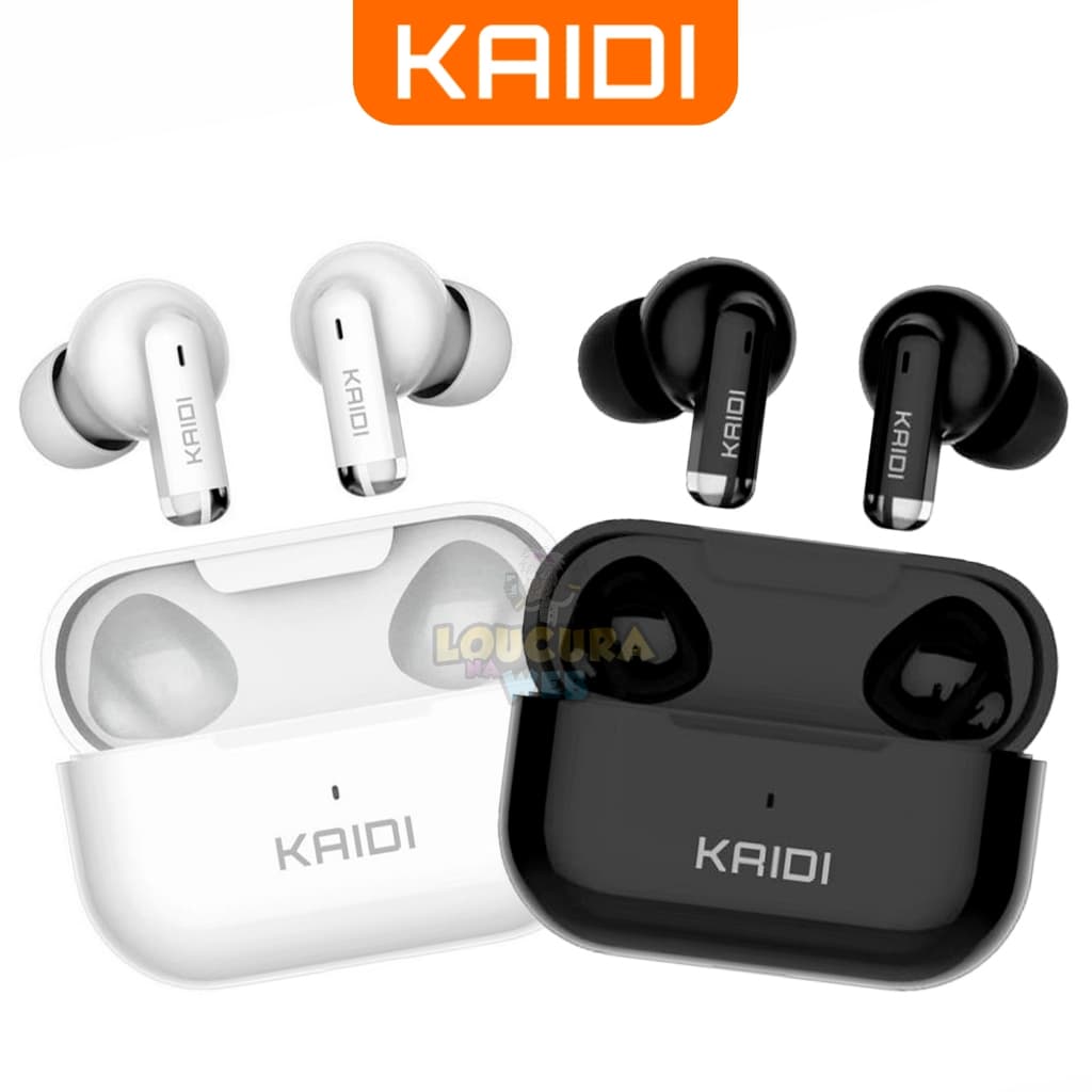 Fone sem fio Bluetooth Kaidi KD-780 com borrachinha para Iphone Celular Android