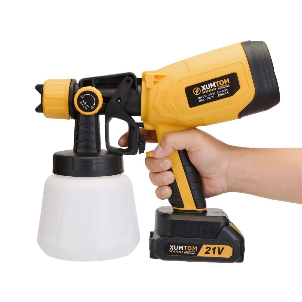 Pistolada Pulverizadora 2 Baterias 3 Bicos De Tinta Pistola de Pintura1000 ML