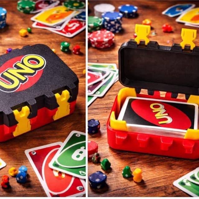 Caixa organizadora para UNO/ Porta Baralho/ Jogos tabuleiro