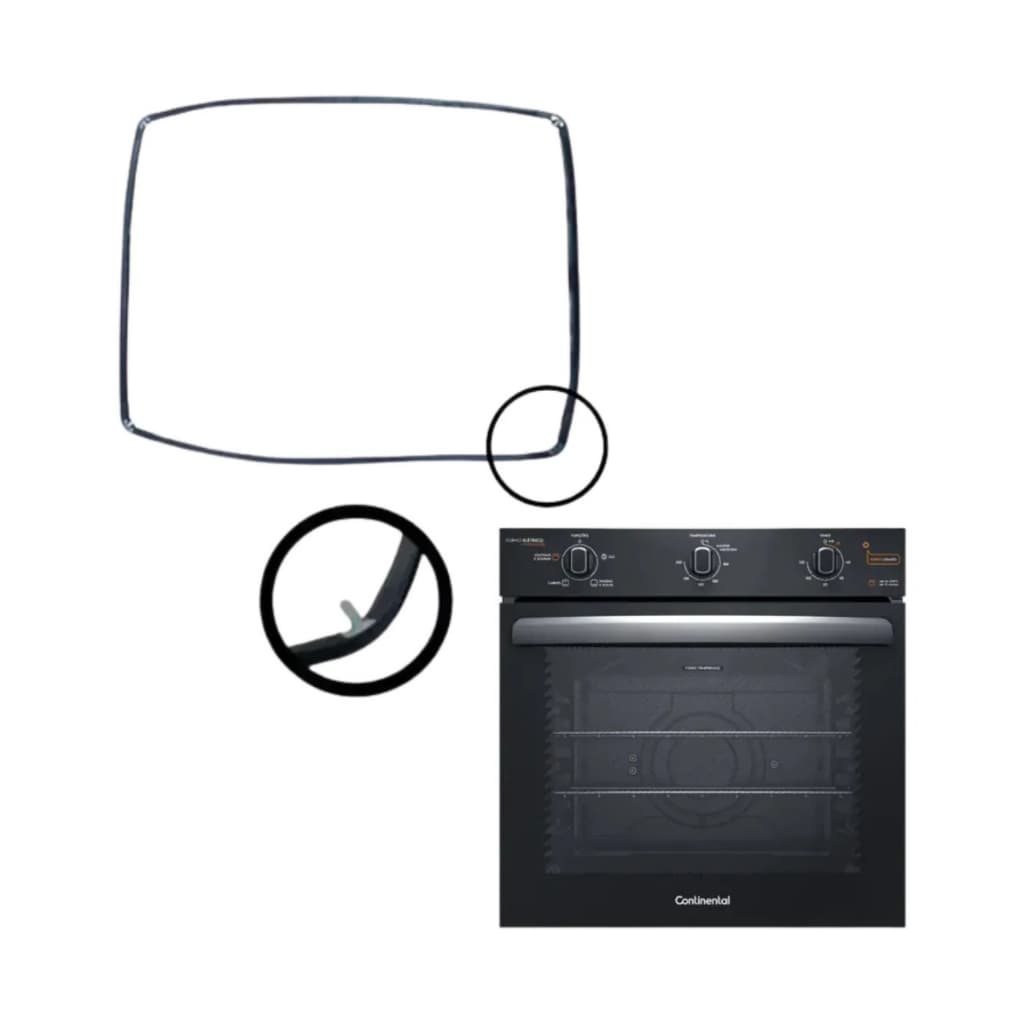 Vedação Para Forno Continental Oc8em 50x41cm | Borracha Gaxeta Guarnição Térmica