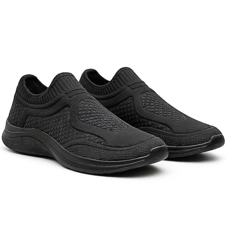 Tênis Meia Feminino Calce Fácil Ortopédico Academia Slip On Caminhada Leve e Confortável