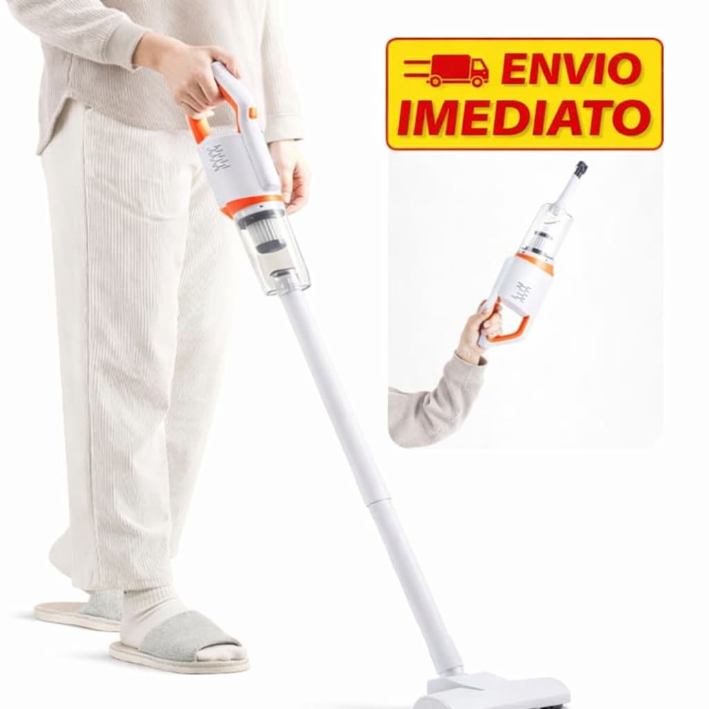 Aspirador de Pó Portátil Sem Fio, 100W Potência, Uso Seco,Úmido, Recarregável, Ideal Casa e Carro