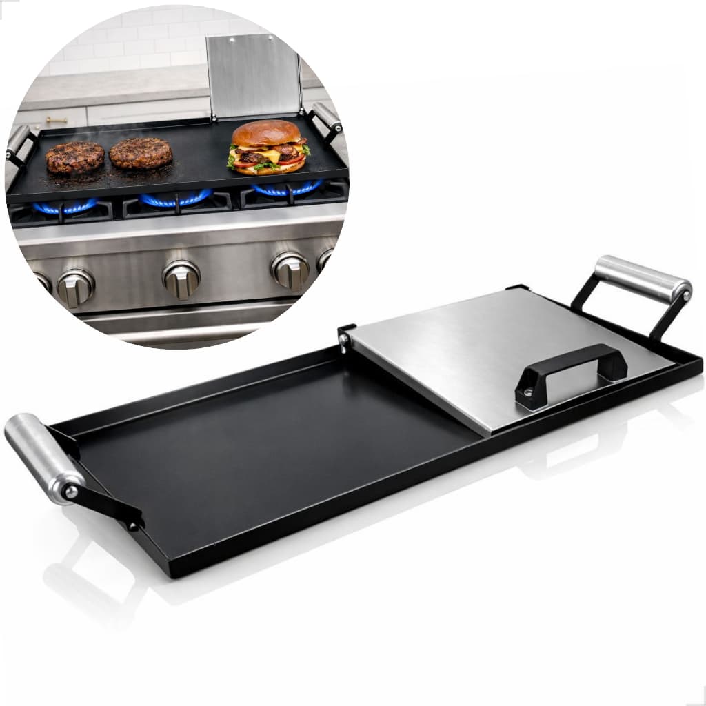 Chapa Lanches Hambúrguer Porção Fogão Churrasqueira Cabo Madeira Prensa Abafador [ ENVIO IMEDIATO ]