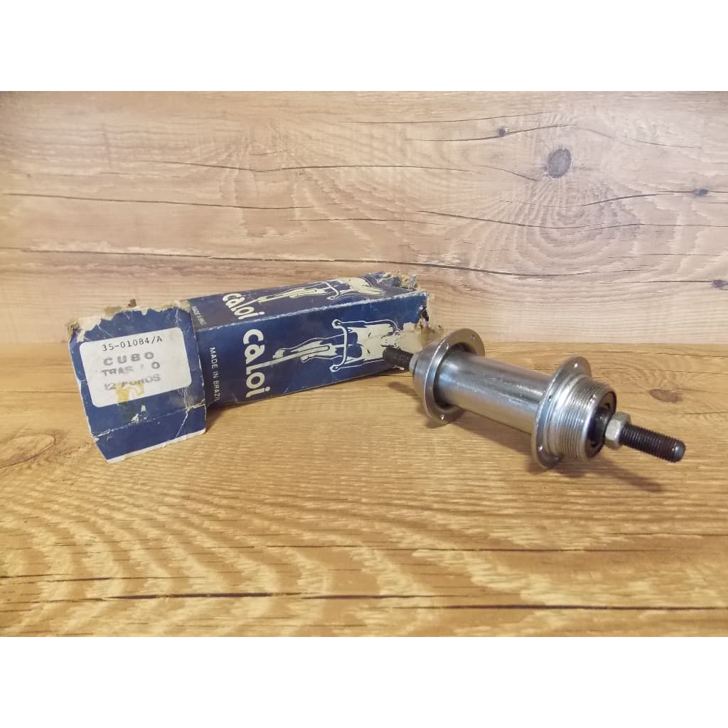 Cubo traseiro original bicicleta antiga caloi 12 furos - novo de estoque antigo
