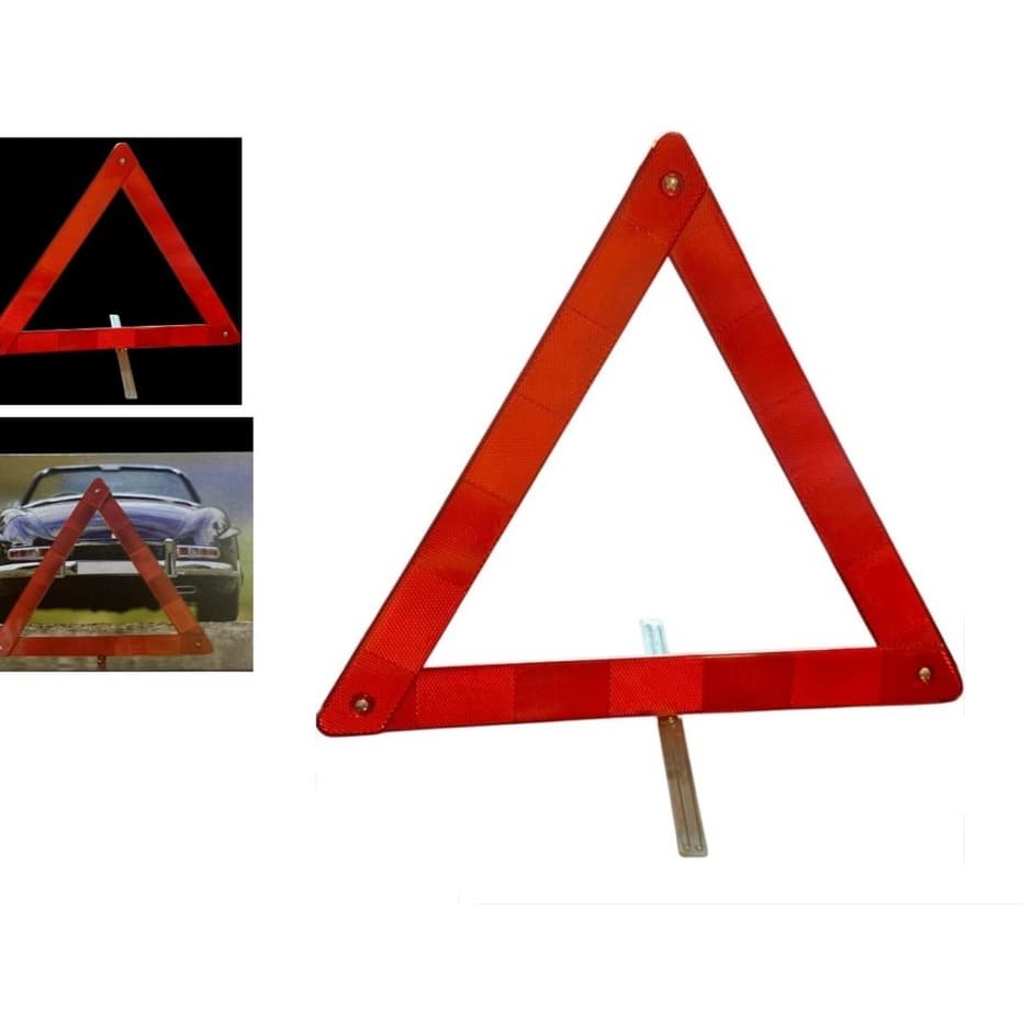 Triangulo Sinalizador Automotivo De Segurança Sinalização Estrada Emergência Universal