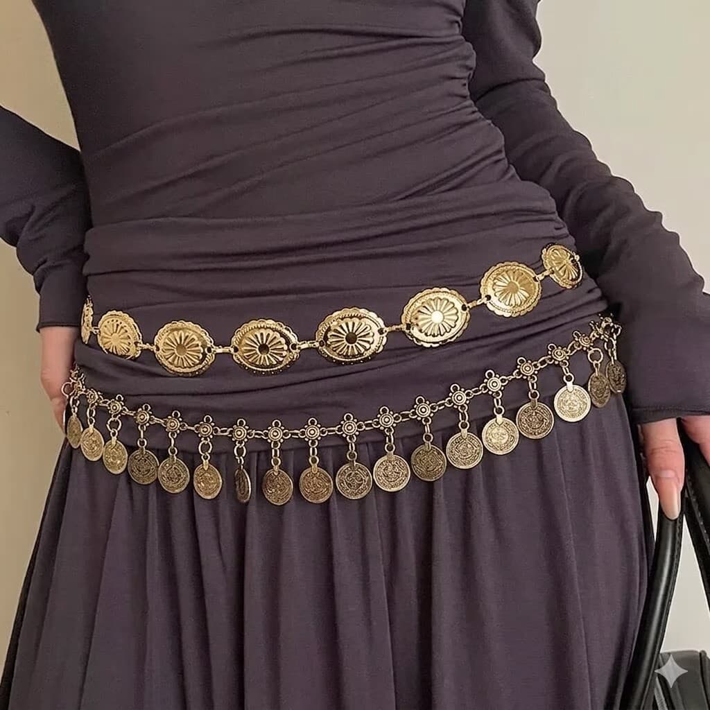 Cinto de Corrente Boho Feminino - Estilo Vintage e Elegante