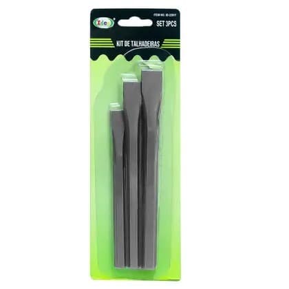 Kit 3 Talhadeiras Pequenas 1/2 3/8 5/8 de Aço Para Concreto - IDEA