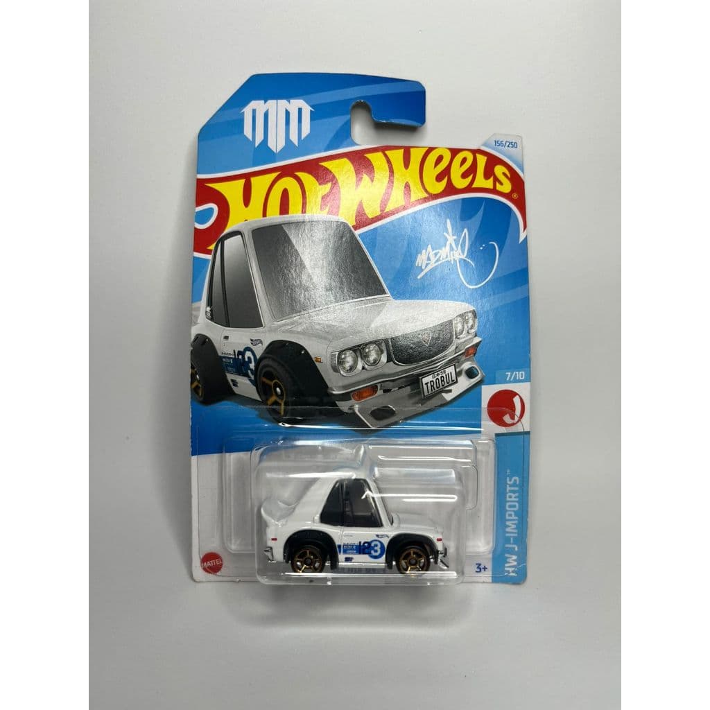 Carrinho Hot Wheels Original – MAZDA RX-3 BRANCA - Colecionável