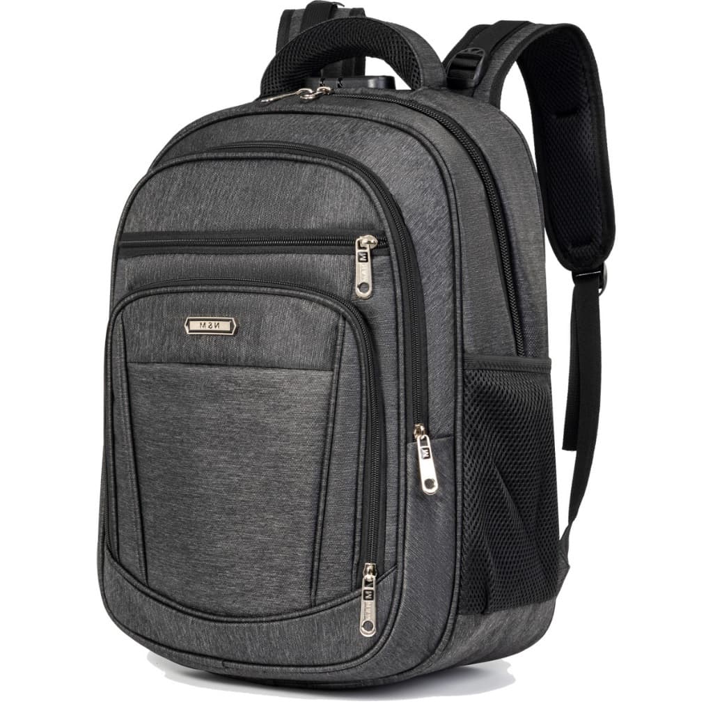 Esta mochila masculina reforçada e de grande capacidade é adequada para o trabalho, futebol e viagens.-1120