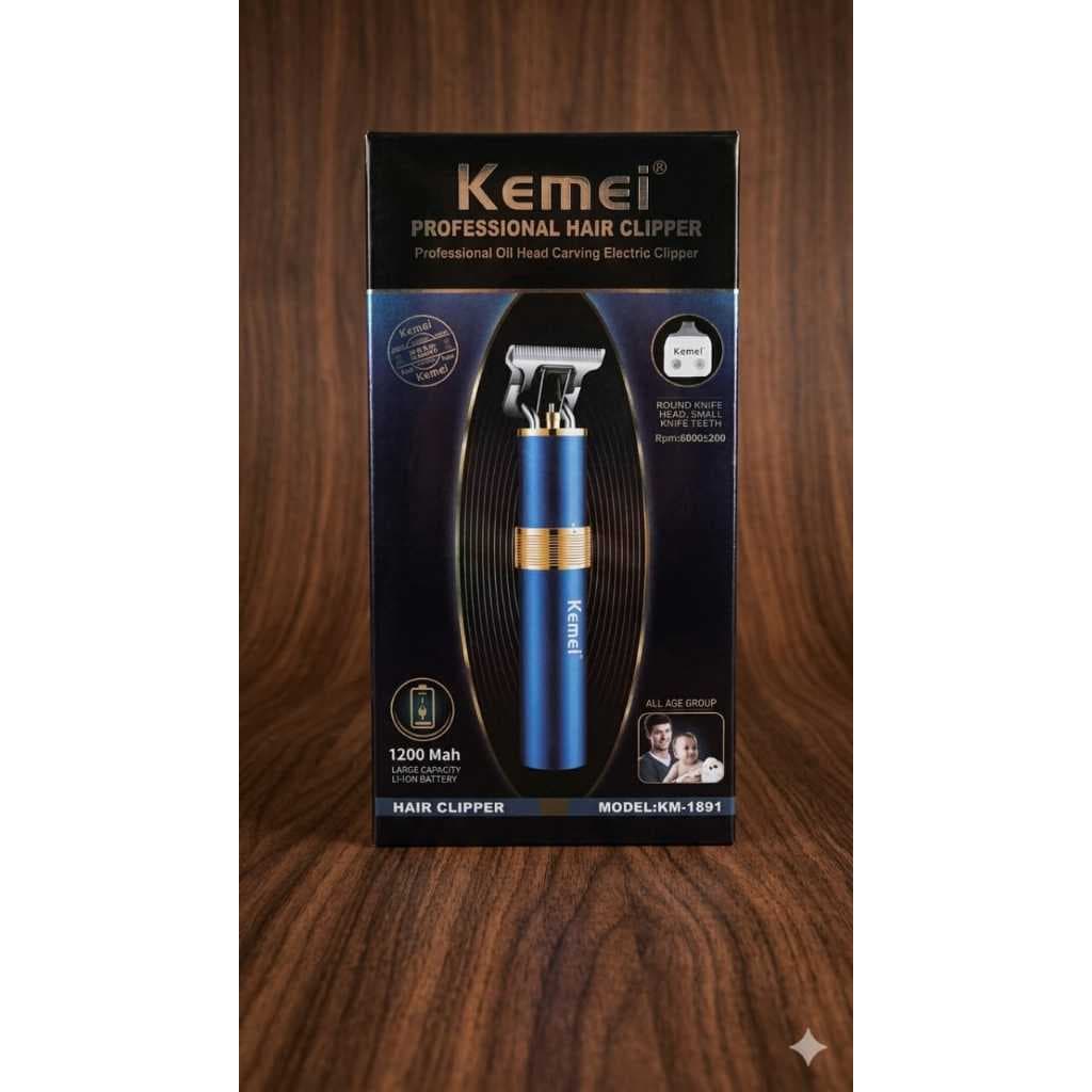 Máquina De Acabamento Profissional T-Blade Sem Fio Corte Zero KM-1891 COD: FN-SU-403
