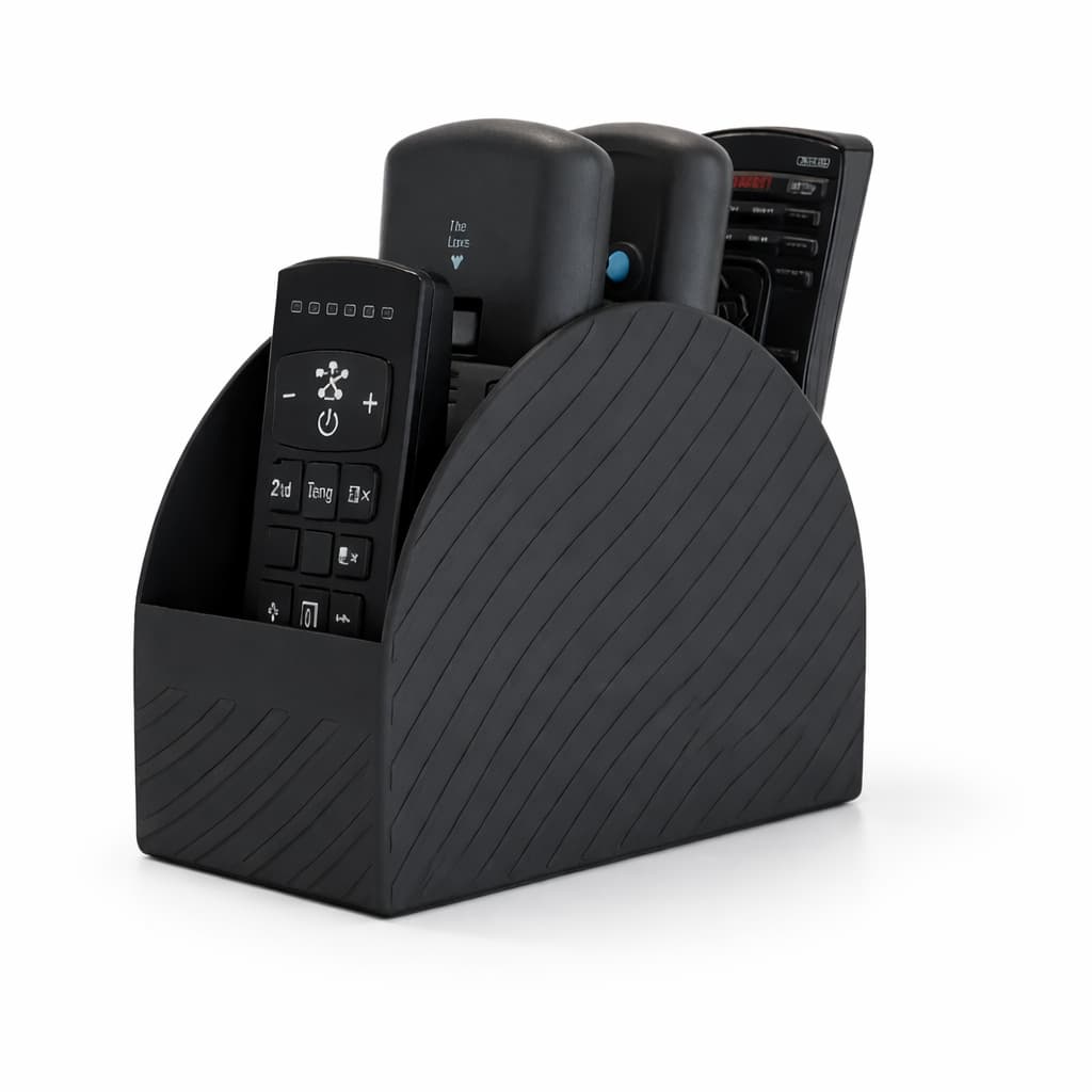📺 Organizador de Controles — 4 Compartimentos Separados