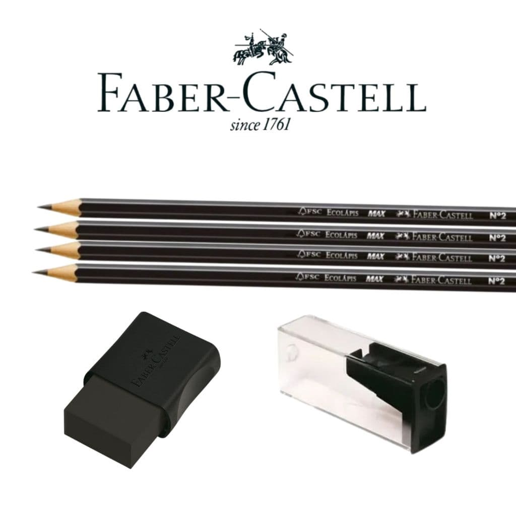 LÁPIS PRETO ECOLÁPIS MAX SEXTAVADO N°2 FABER CASTEL