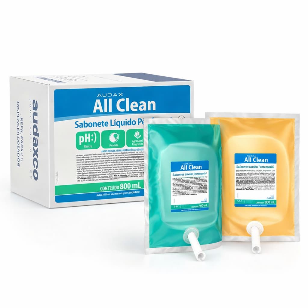 Sabonete Liquido Refil All Clean 6x800ml Caixa Economica Uso Pro Ideal Empresas Alto Rendimento Pro