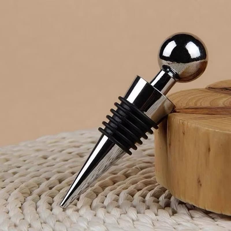 Tampa para Garrafa de Vinho Inox com Fechamento Hermético e Design Elegante