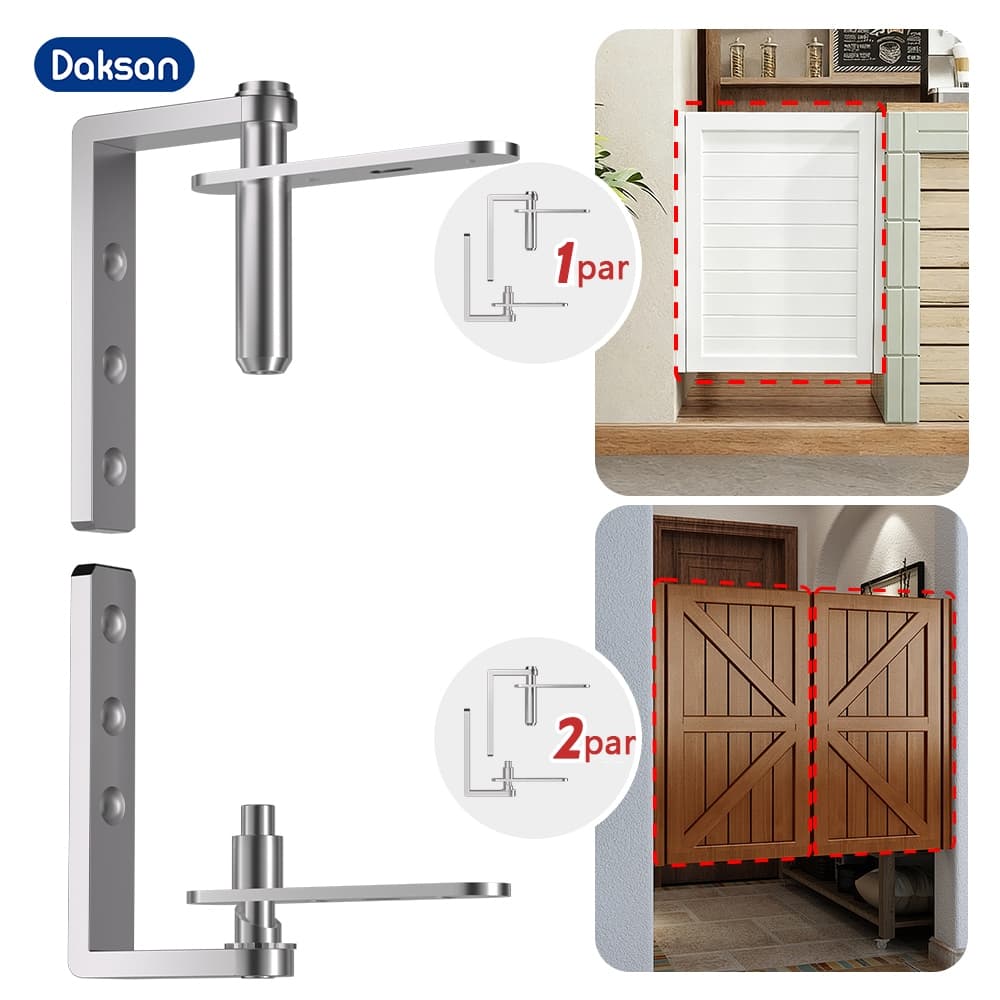 Par Dobradiça De Porta Automático Fechamento Inox Dobradiça Pivô Invisível Silencioso Ate 20kg