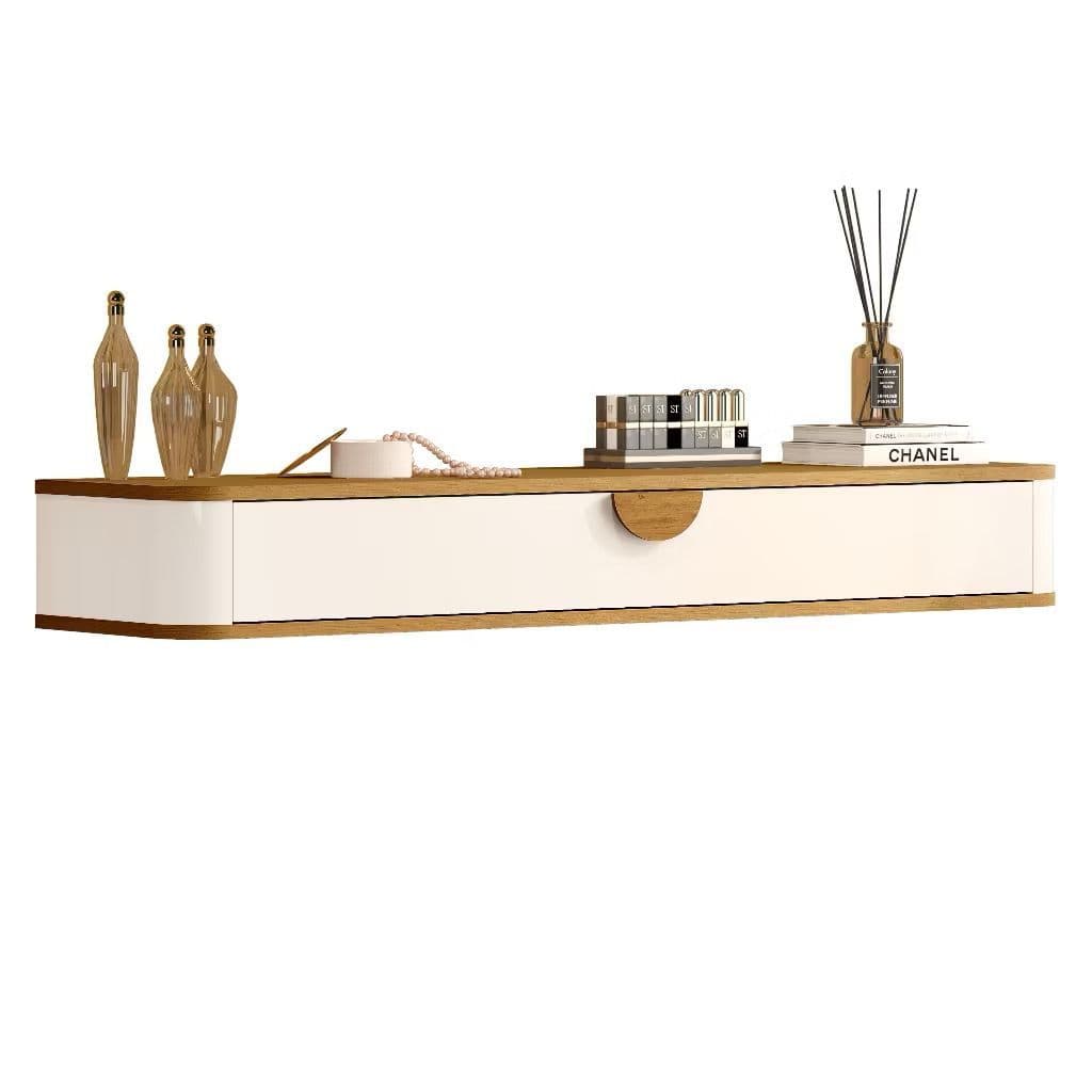 OFERTA IMPERDÍVEL! Aproveite! Penteadeira Suspensa Buriti Camarim com Gaveta Multifuncional Acabamento em curva Retro