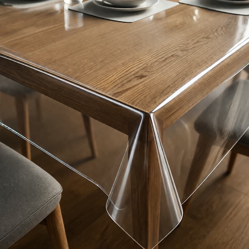Toalha de Mesa de Plástico Impermeável 0.15mm Resistente Premium