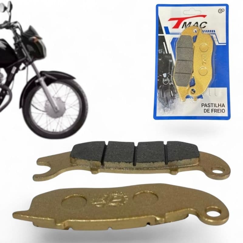Pastilha de Freio CG Titan Mix Ano 2009 10 11 12 13 14 15 Dianteira Moto Yamaha