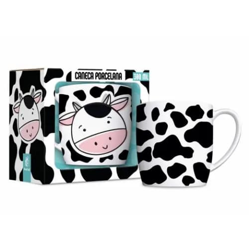 Caneca Porcelana Urban 300ml - Mumu Vaquinha