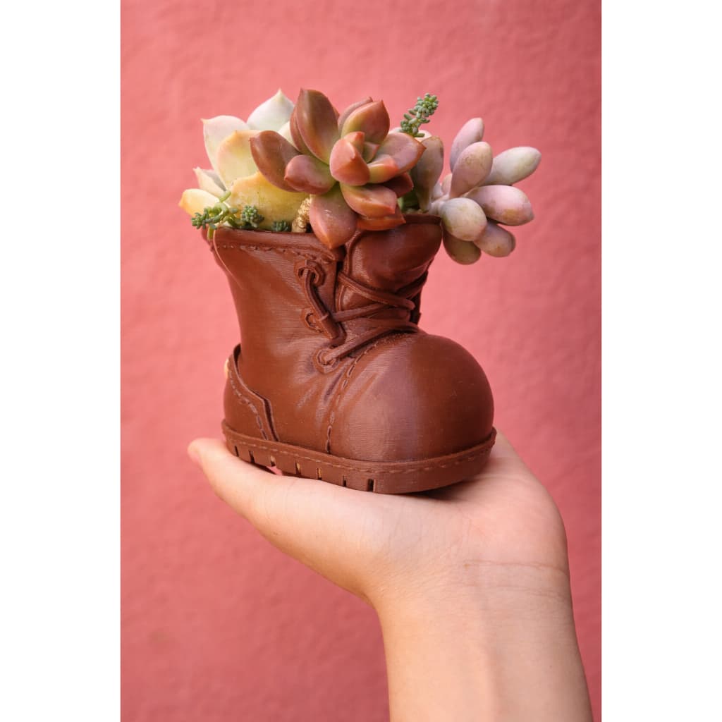 Vaso Bota Decorativo para Suculentas – Mini Jardim Criativo | Presente Perfeito + Decoração Moderna