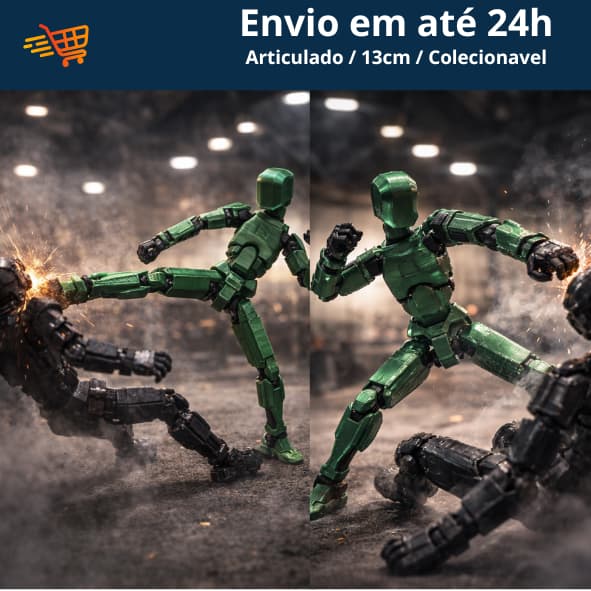 Action Figure 3D Dummy 13 Articulado – Várias Cores | Presente Criativo e Diferente