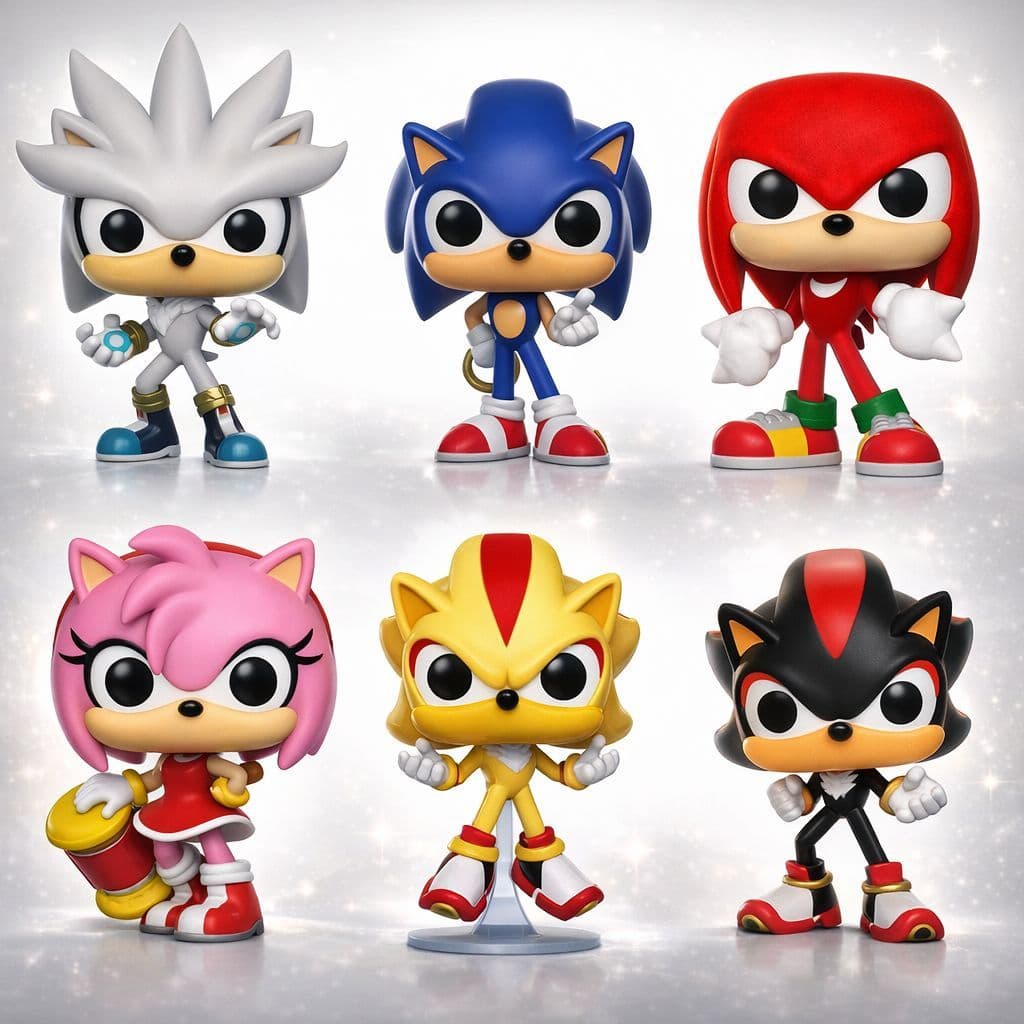 Bonecos Colecionáveis Estilo Ouriço Azul 10cm Figura Geek Decoração Personagens Game