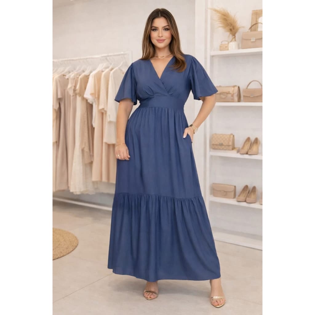 Vestido Longo Elegante Feminino