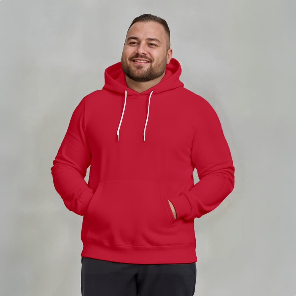 Blusa Moletom Lisa Masculino Plus Size Canguru