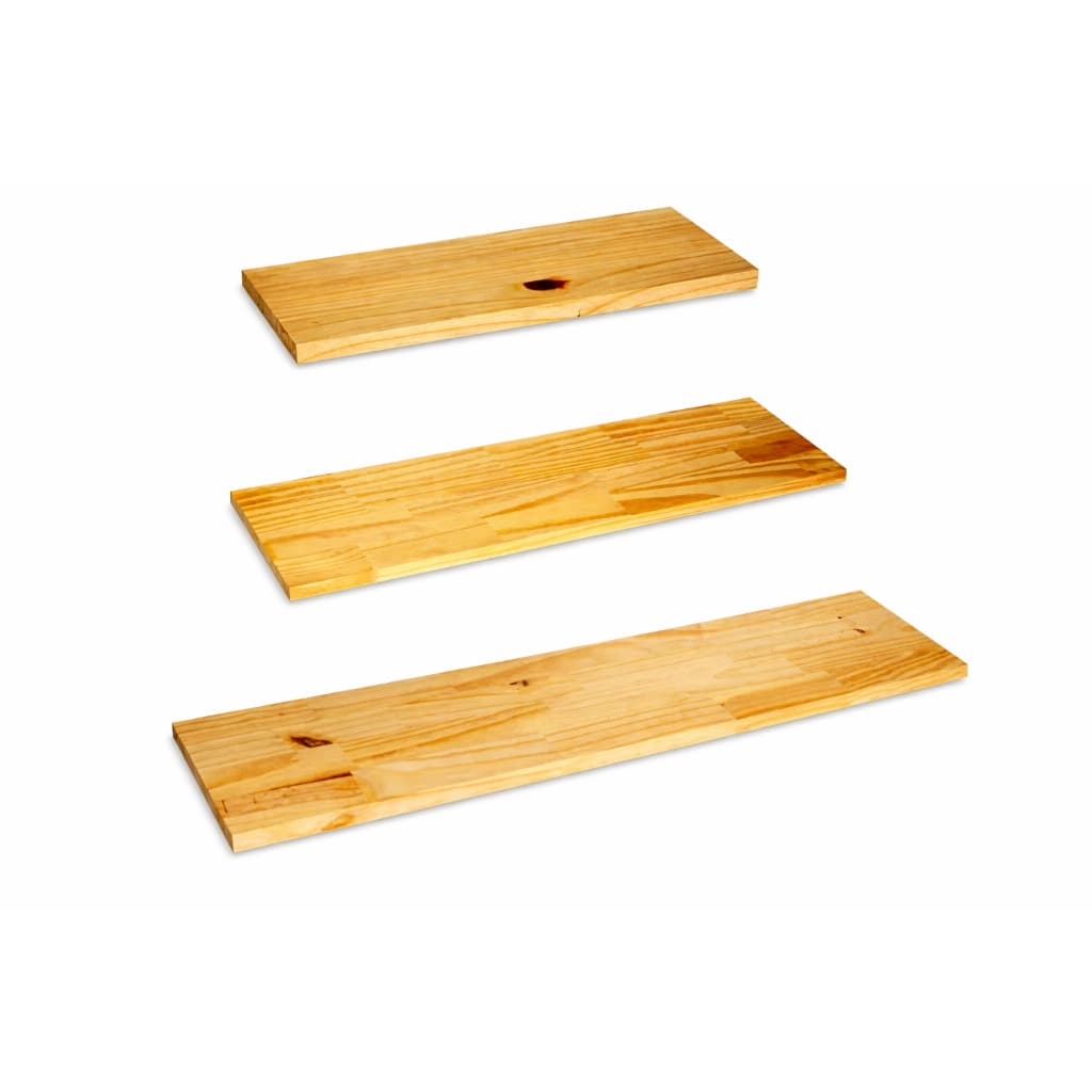 Prateleiras Pinus Diversas Medidas kit c 3 Pçs Decoração Casa