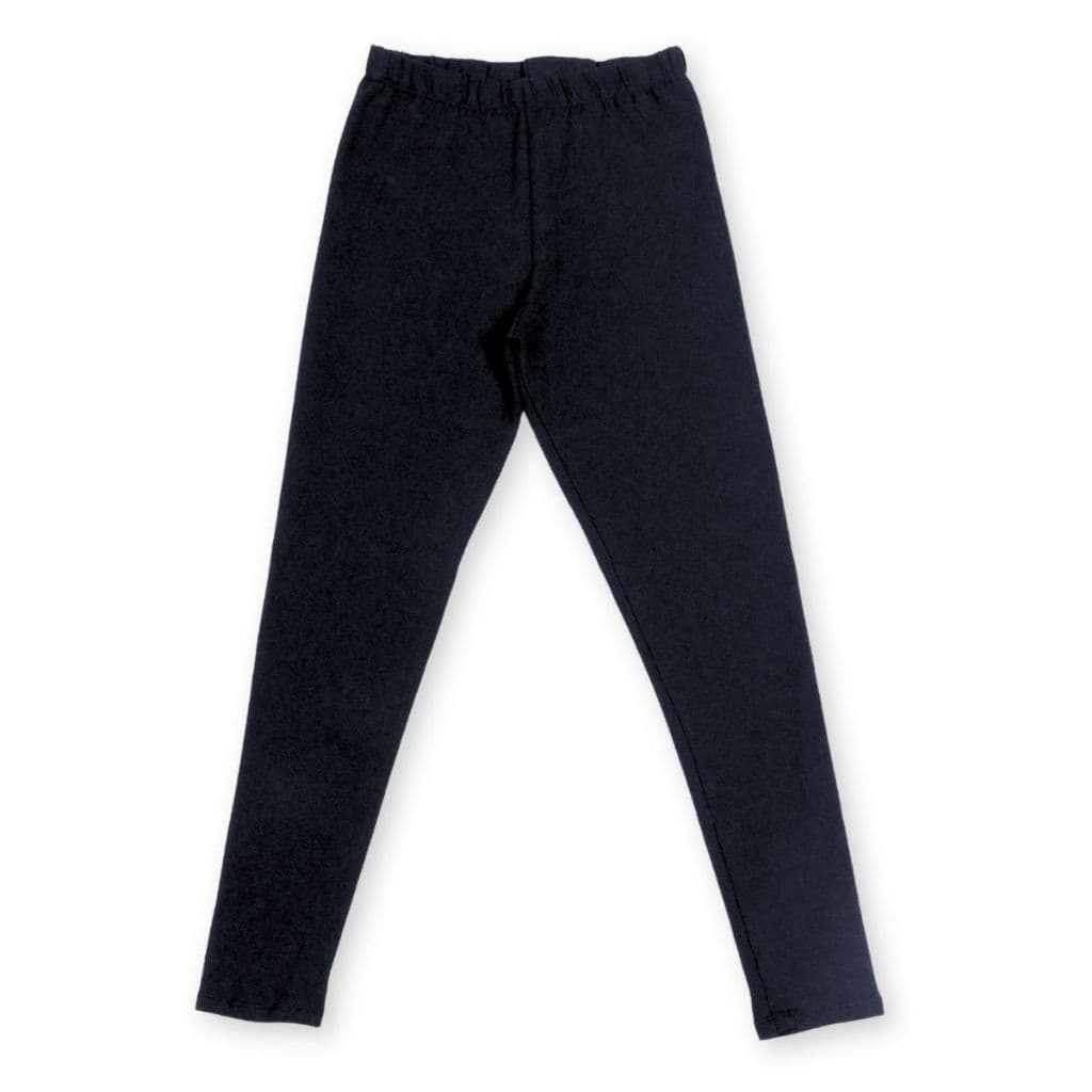 Calça Legging Preta Lisa Juvenil Elasticidade Alta Conforto Total Casual