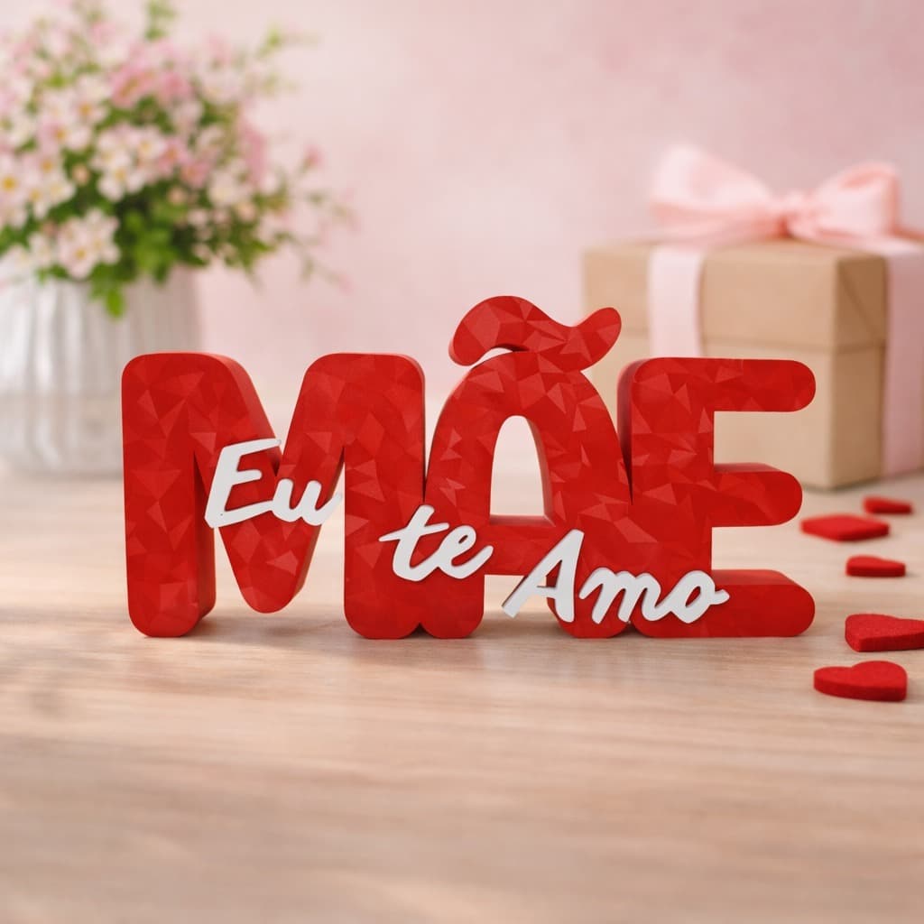 Mãe Placa Eu te amo