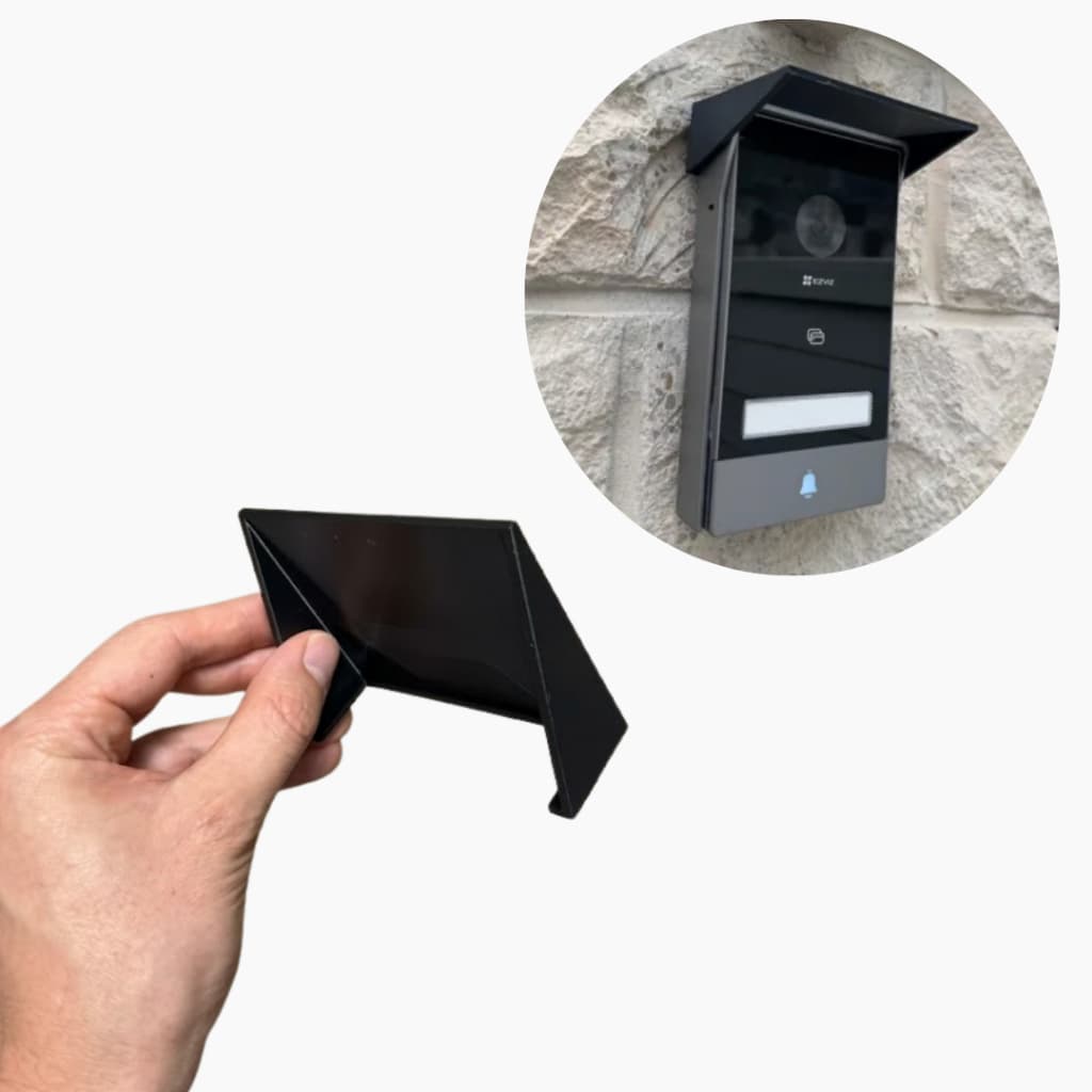 Capa Protetora Para Interfone Ezviz HP7 Tipo Telhado Proteção Contra Chuva E Sol