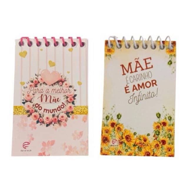 Caderneta peq. Dia das mães- 5 unidades- 2 opção de estampa