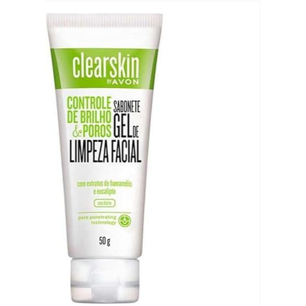 Gel Limpeza Facial Clearskin Avon 50g Controle de Brilho e Poros