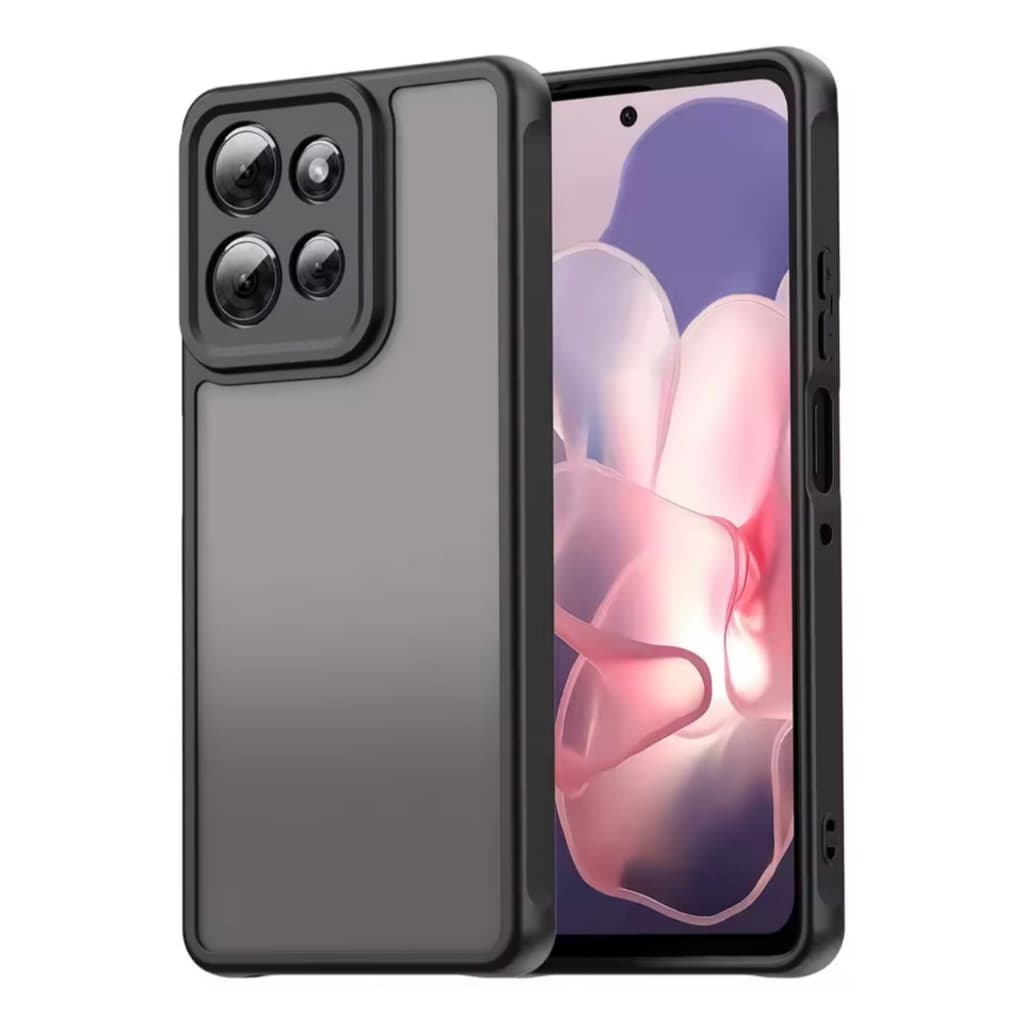 Capa para Motorola Edge 70 60 50 Pro G56 G86 G75 G35 G17Fosca Translúcida Preta Anti Impacto