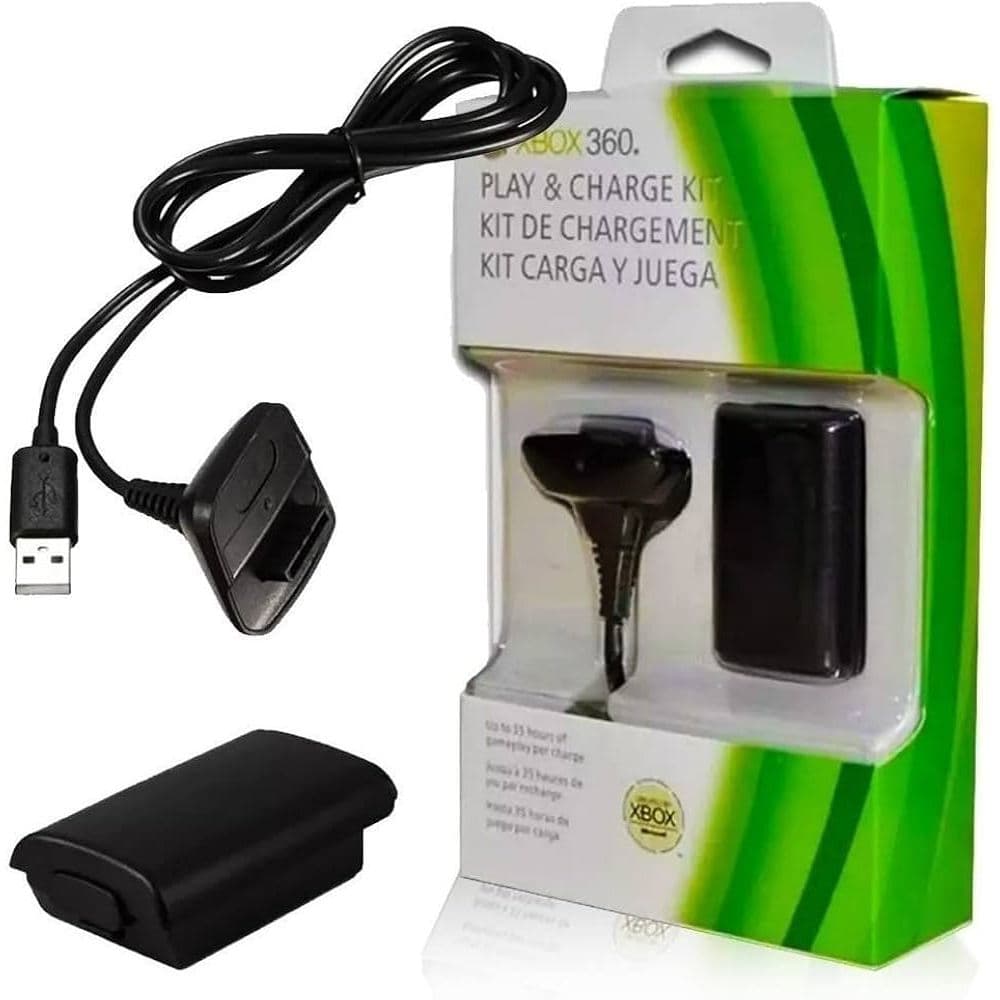 Kit carregador De Controle Xbox 360 com Bateria Recarregavel