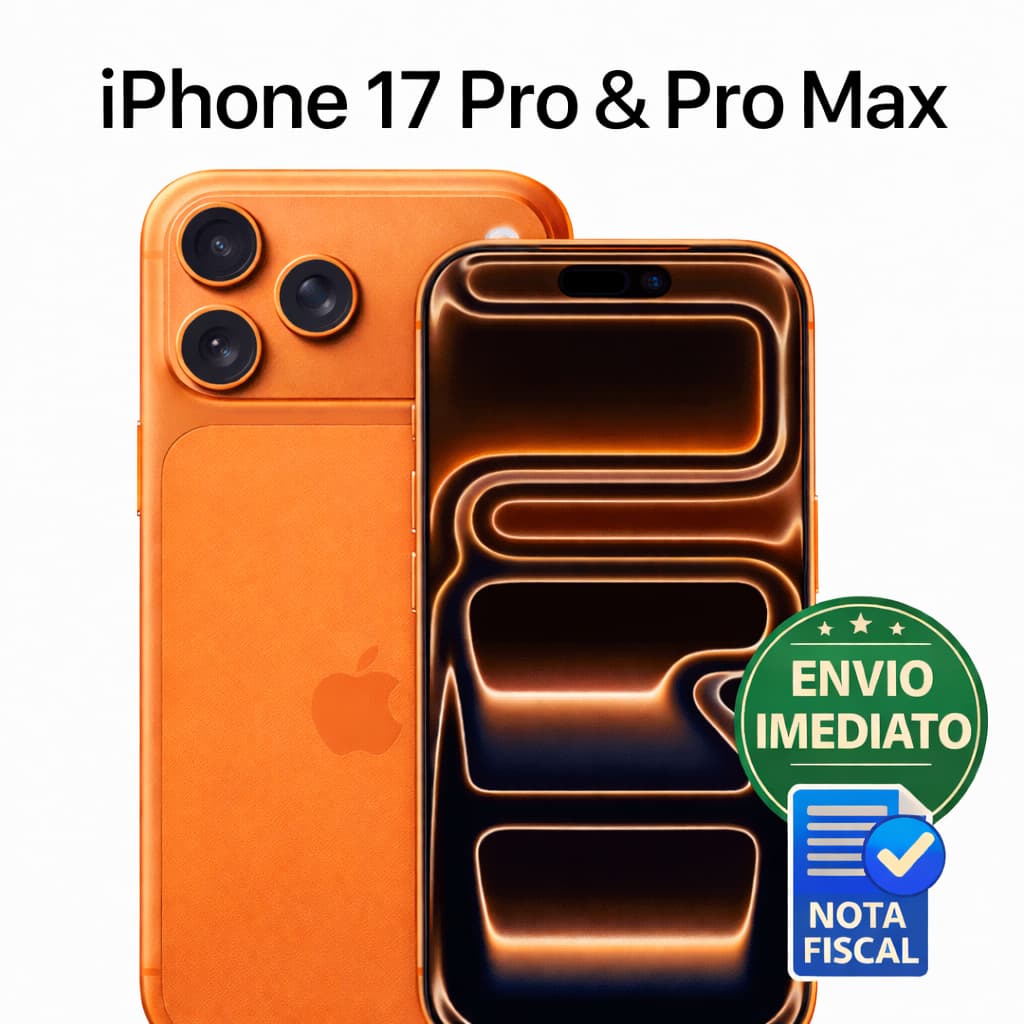 Novo Apple iPhone 17 Pro ou Pro Max  Envio Imediato e Nota Fiscal com 256gb ou 512gb