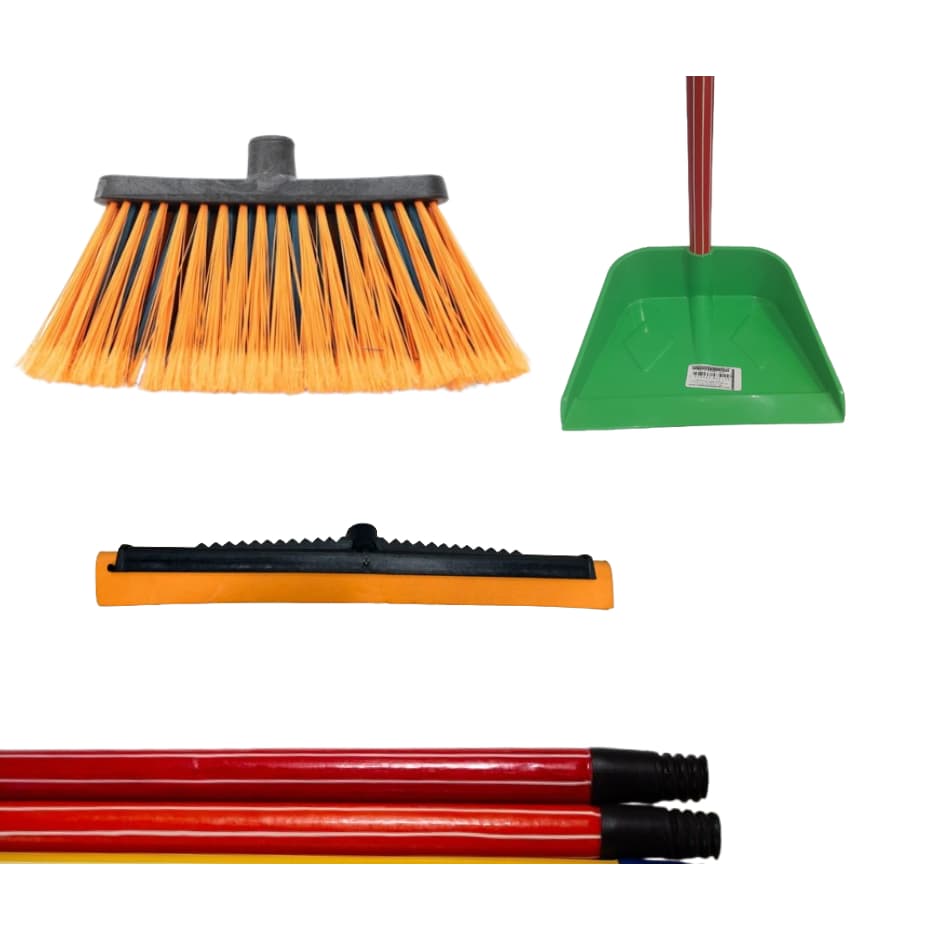 KIT SIENA TOP (VASSOURA, RODO 40CM E PÁ COM CABOS)
