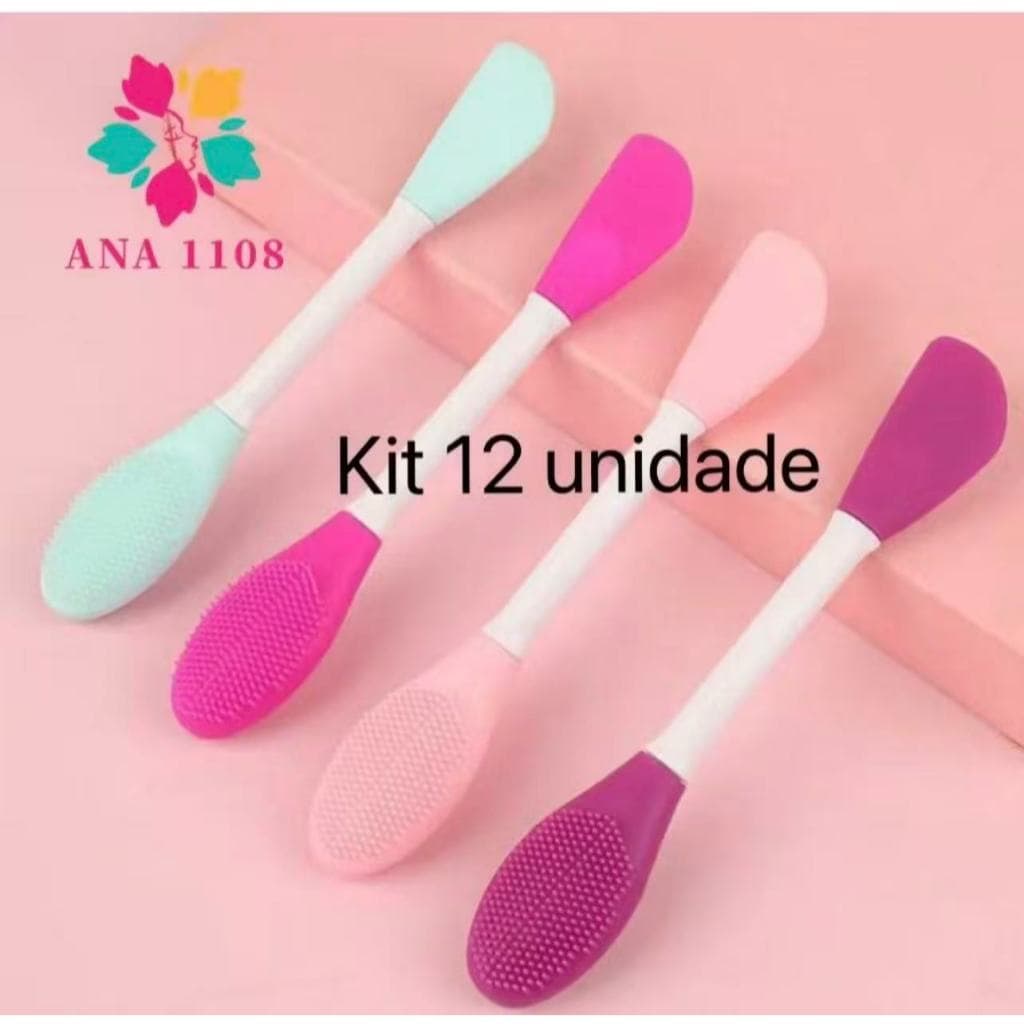 DAGUAN 12unidades Pincel de silicone para aplicação de máscara e esfoliação facial pincel