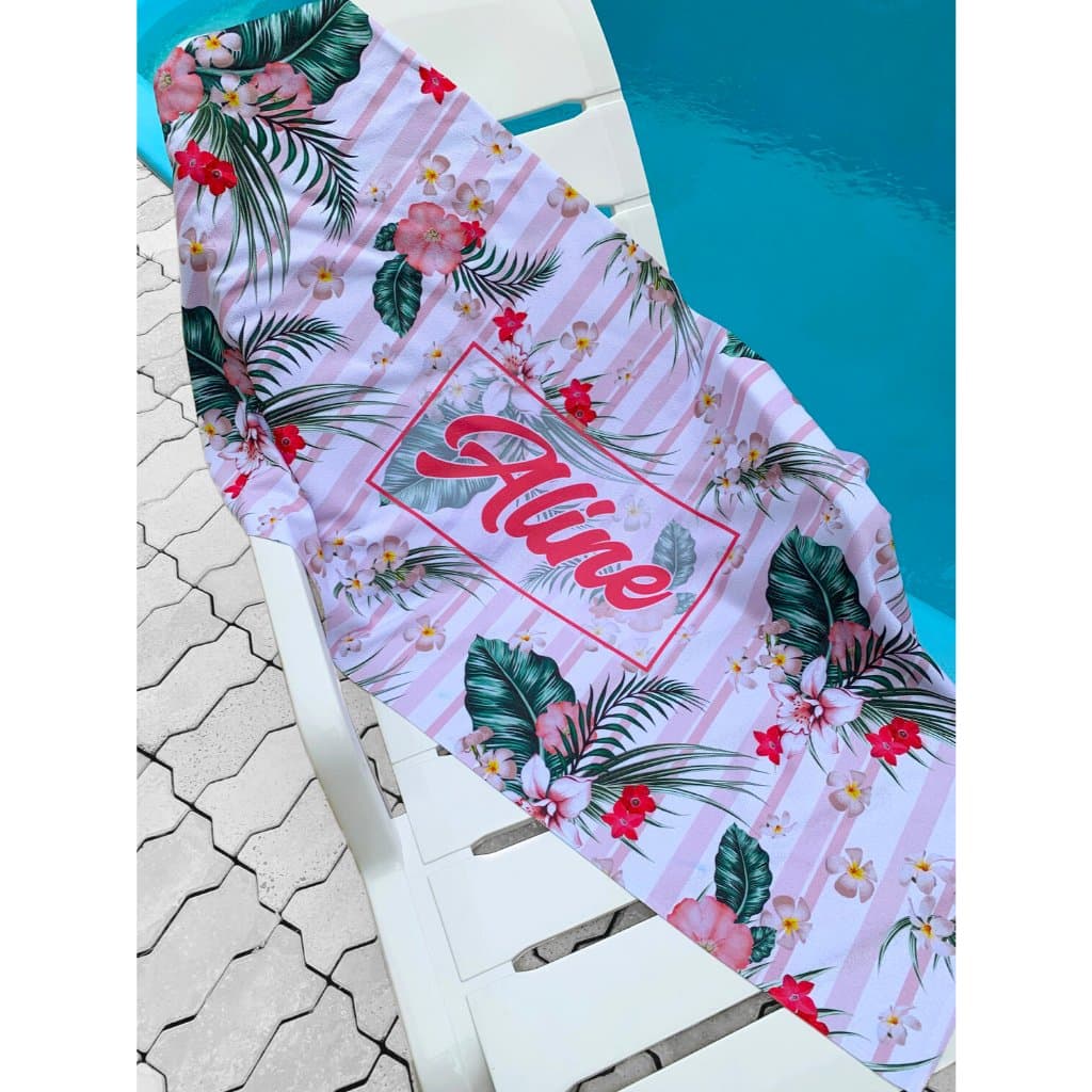 Toalha de Praia Personalizada - Brinco de Princesa