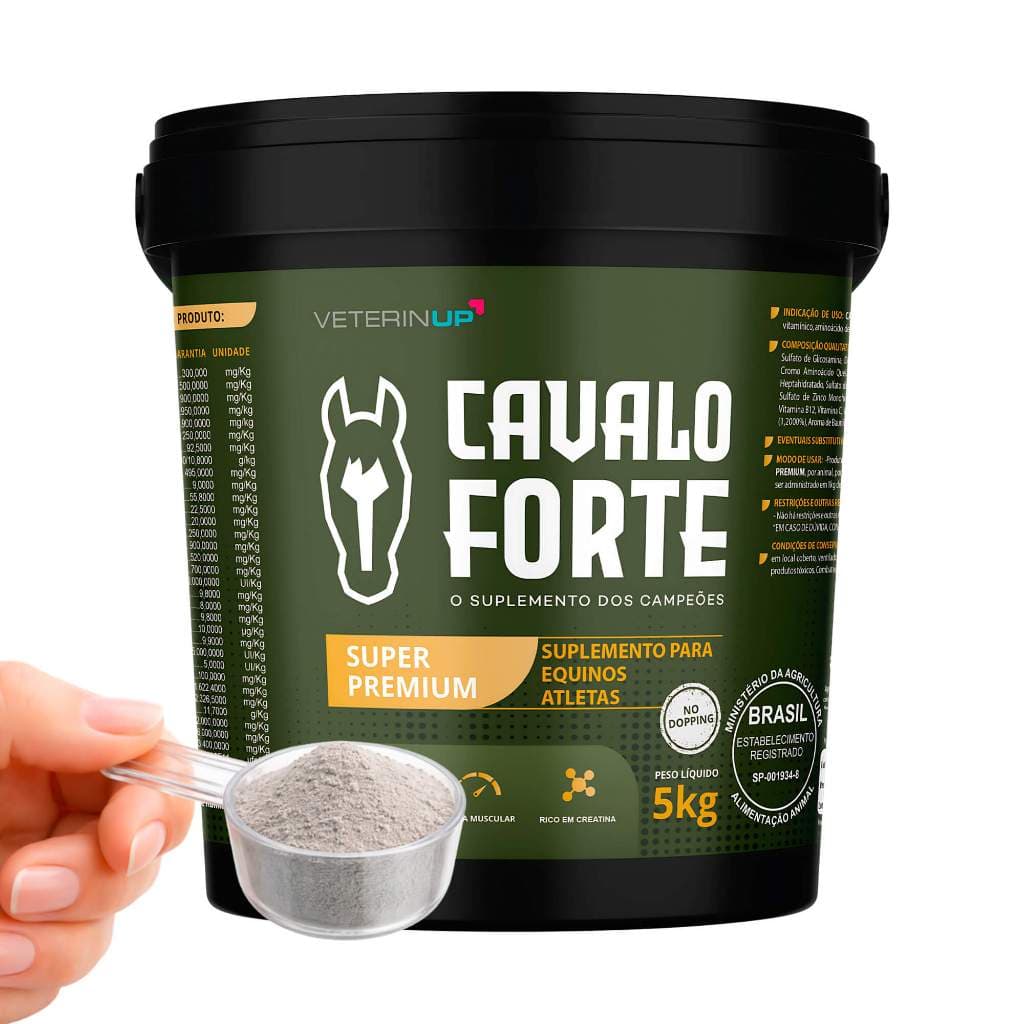 Cavalo Forte Super Premium 5kg - 4x mais Potente p/ Cavalos Atletas de Alta Performance Vaquejada